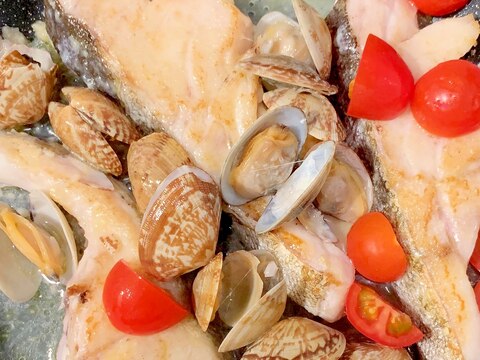 【イタリアン】お手軽！真鱈のアクアパッツァ